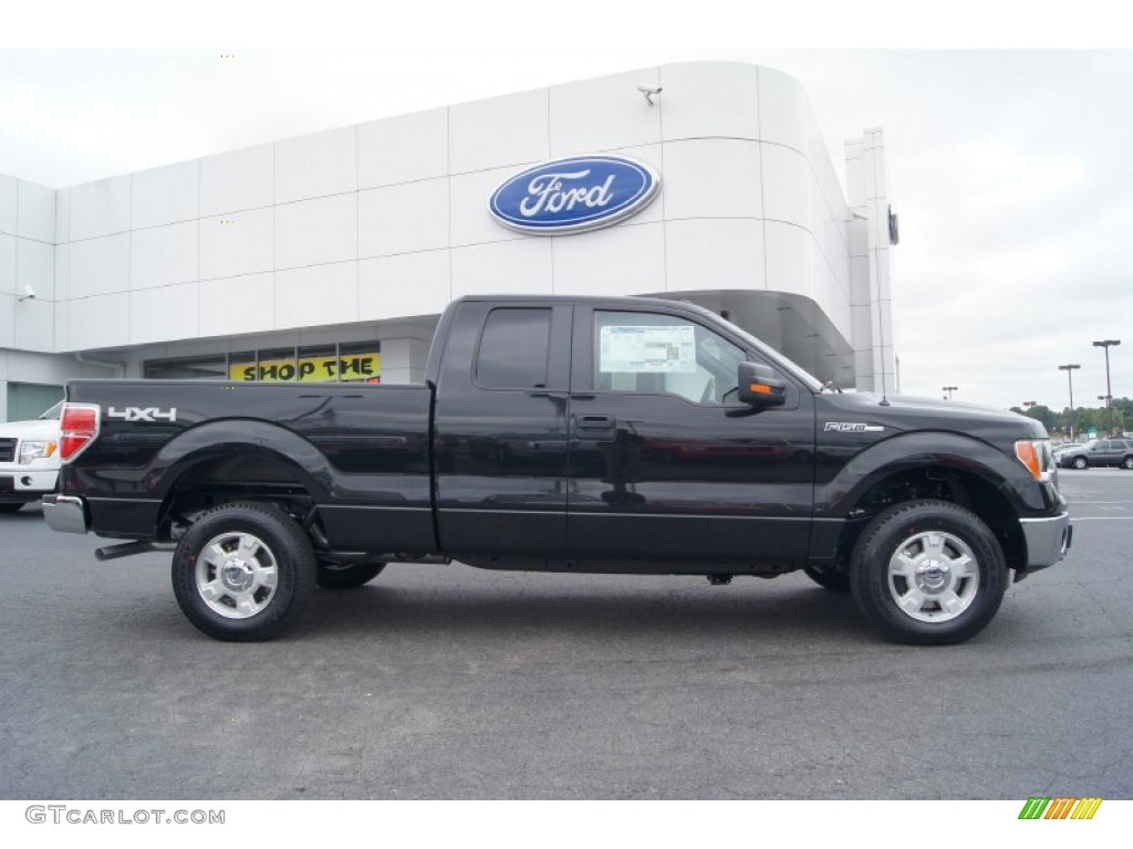 Tuxedo Black Metallic 2013 Ford F150 XLT SuperCab 4x4 Exterior Photo #71962410