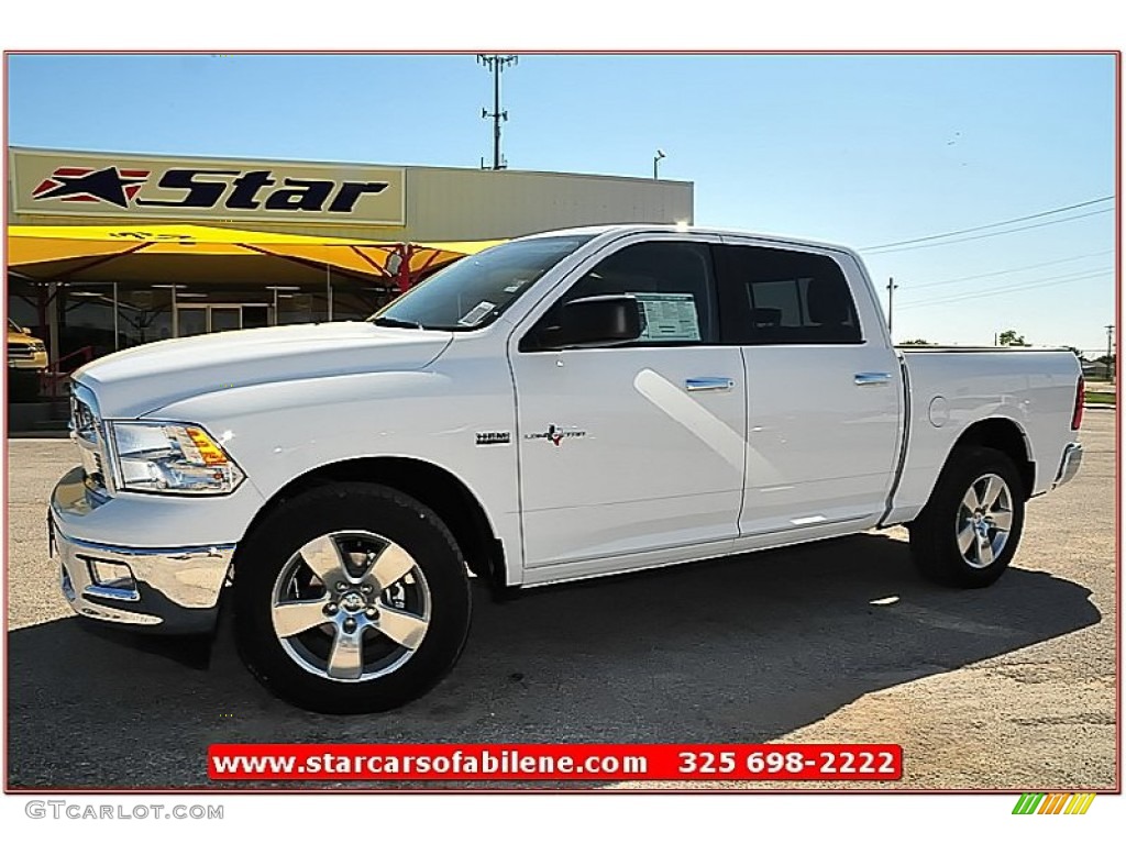 2012 Ram 1500 Lone Star Crew Cab 4x4 - Bright White / Dark Slate Gray/Medium Graystone photo #1