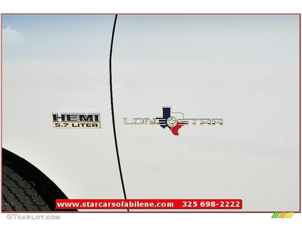 2012 Ram 1500 Lone Star Crew Cab 4x4 - Bright White / Dark Slate Gray/Medium Graystone photo #3