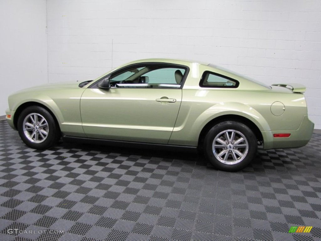 Legend Lime Metallic 2005 Ford Mustang V6 Premium Coupe Exterior Photo #71963288