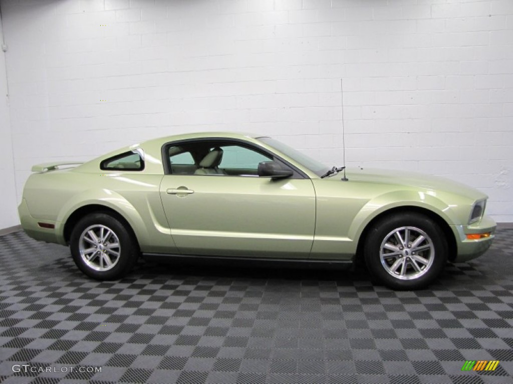 Legend Lime Metallic 2005 Ford Mustang V6 Premium Coupe Exterior Photo #71963314