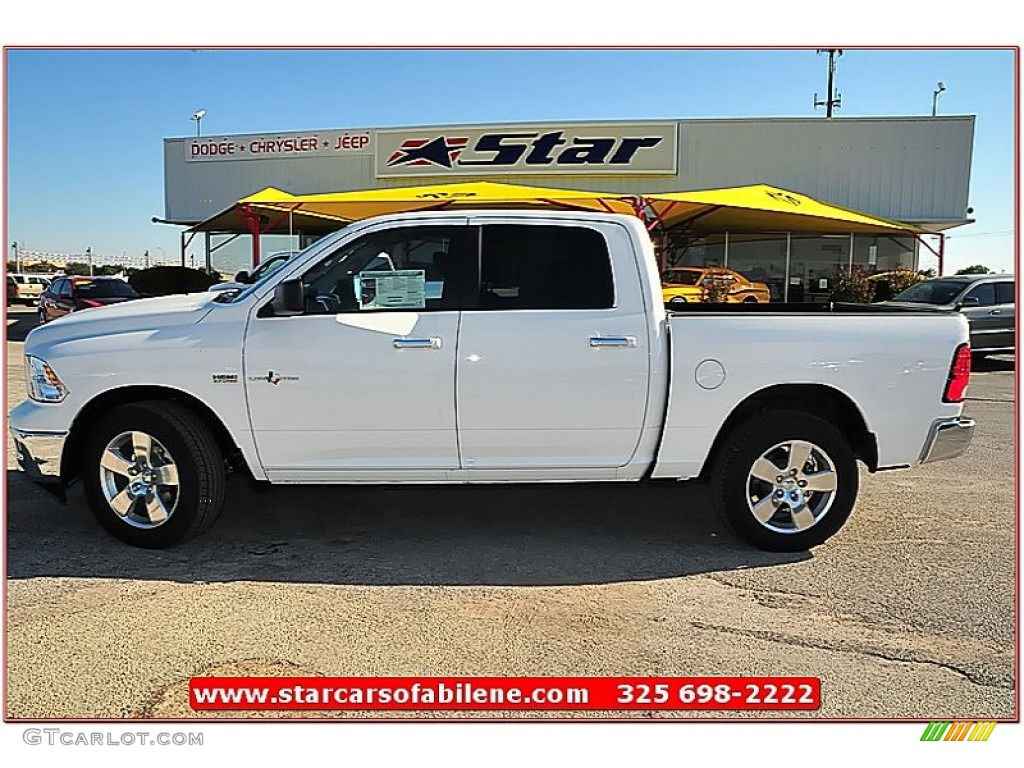 2012 Ram 1500 Lone Star Crew Cab 4x4 - Bright White / Dark Slate Gray/Medium Graystone photo #2