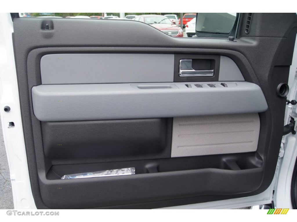 2013 Ford F150 STX SuperCab 4x4 Steel Gray Door Panel Photo #71964154