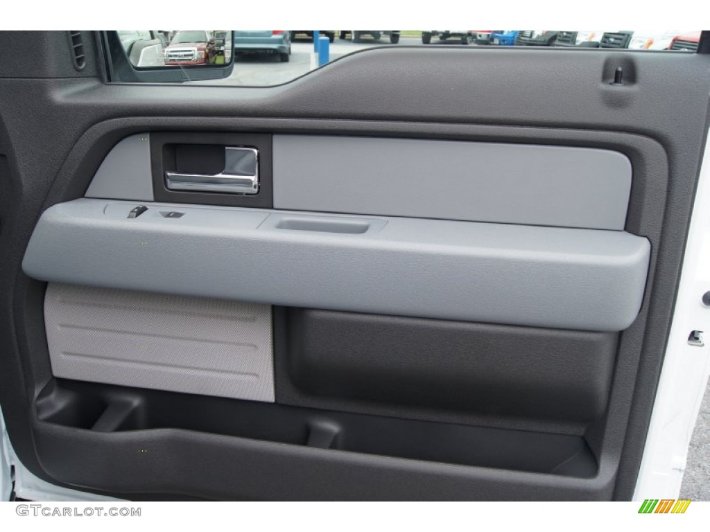 2013 Ford F150 STX SuperCab 4x4 Steel Gray Door Panel Photo #71964304