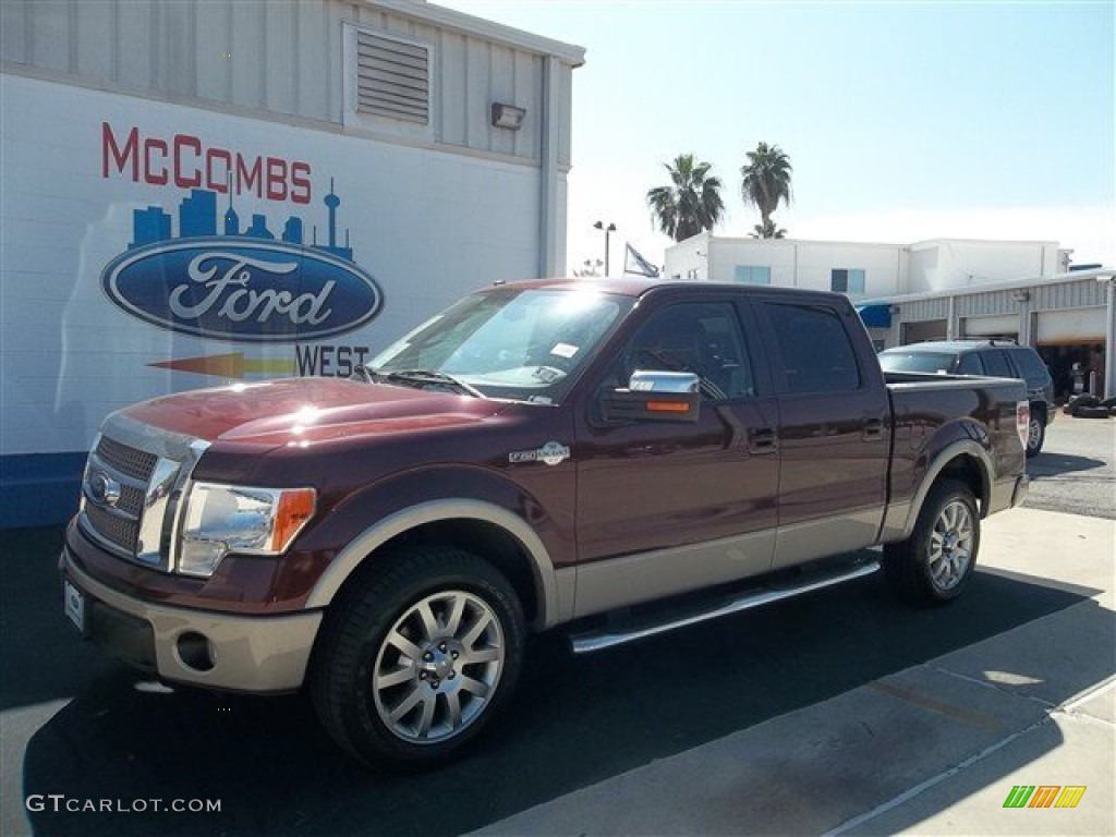 2010 F150 King Ranch SuperCrew - Royal Red Metallic / Chapparal Leather photo #1