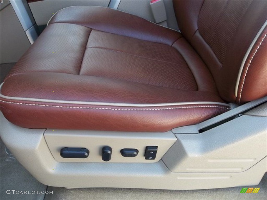 2010 F150 King Ranch SuperCrew - Royal Red Metallic / Chapparal Leather photo #23