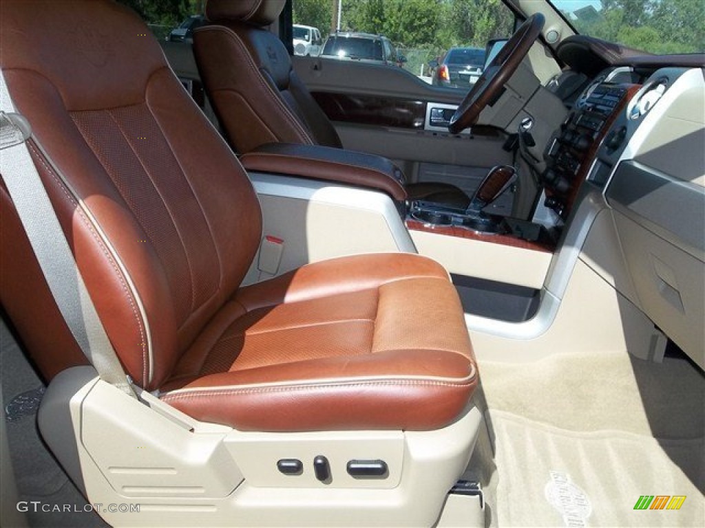 2010 F150 King Ranch SuperCrew - Royal Red Metallic / Chapparal Leather photo #37
