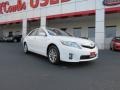 Super White 2010 Toyota Camry Hybrid