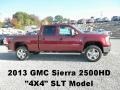 2013 Sonoma Red Metallic GMC Sierra 2500HD SLT Crew Cab 4x4  photo #1