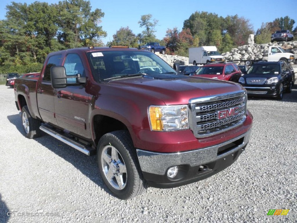 2013 Sierra 2500HD SLT Crew Cab 4x4 - Sonoma Red Metallic / Ebony photo #2