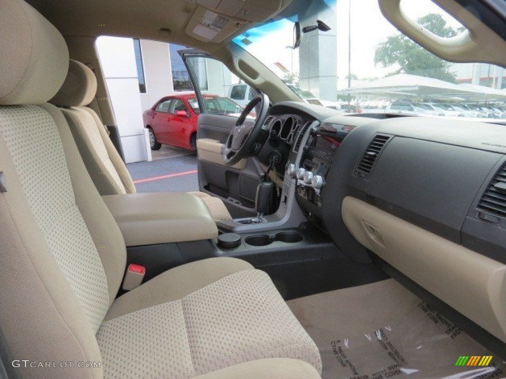 2010 Tundra SR5 CrewMax 4x4 - Spruce Green Mica / Sand Beige photo #16