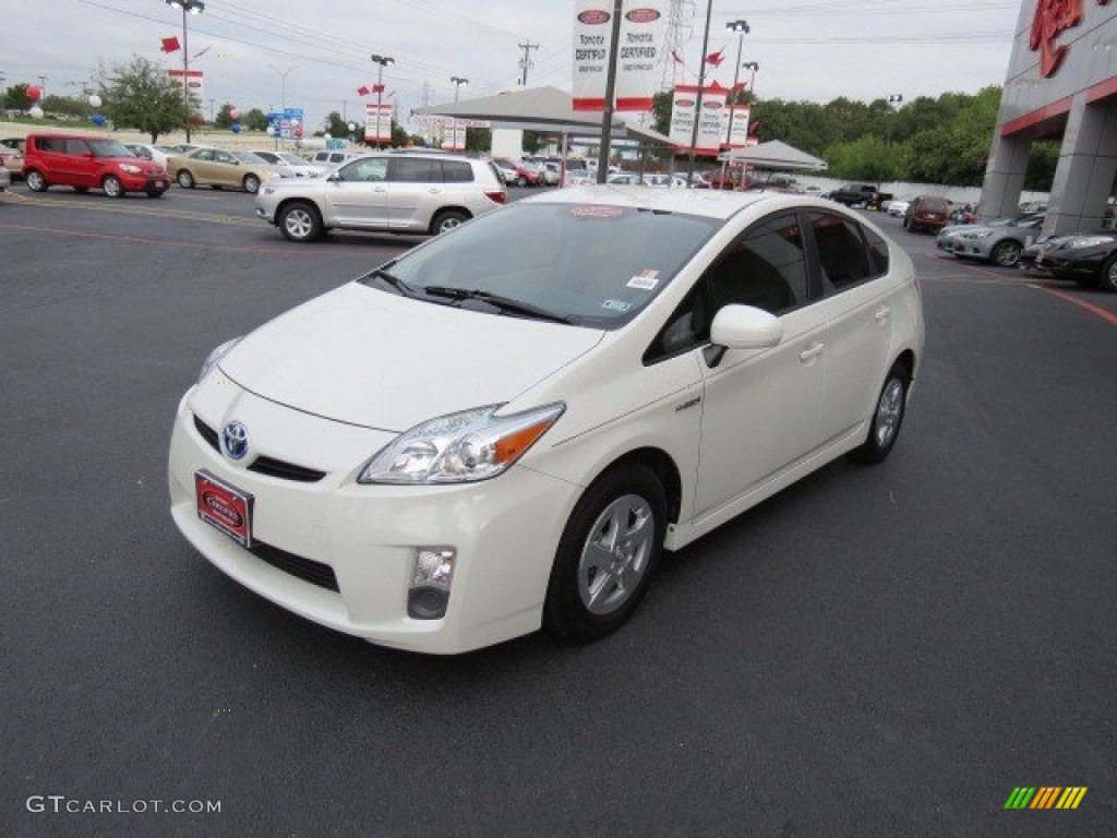 2010 Prius Hybrid III - Blizzard White Pearl / Bisque photo #3