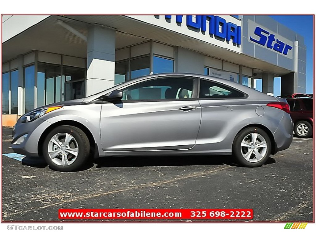 2013 Elantra Coupe GS - Titanium Gray Metallic / Gray photo #2