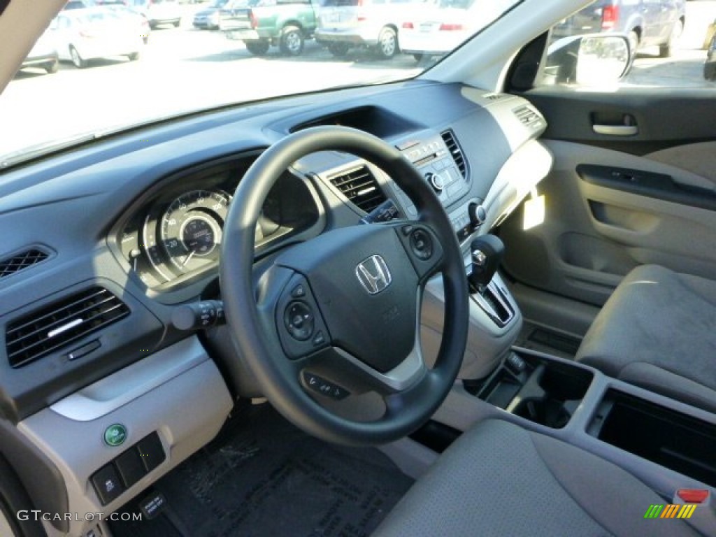 2013 CR-V EX AWD - Alabaster Silver Metallic / Gray photo #15