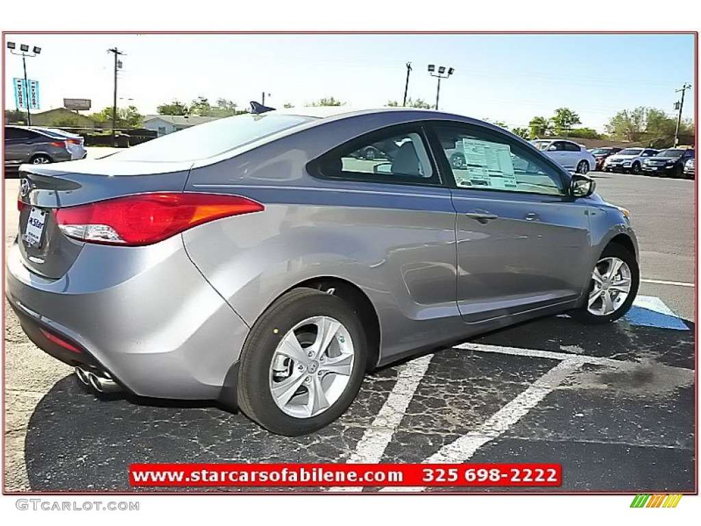 2013 Elantra Coupe GS - Titanium Gray Metallic / Gray photo #6