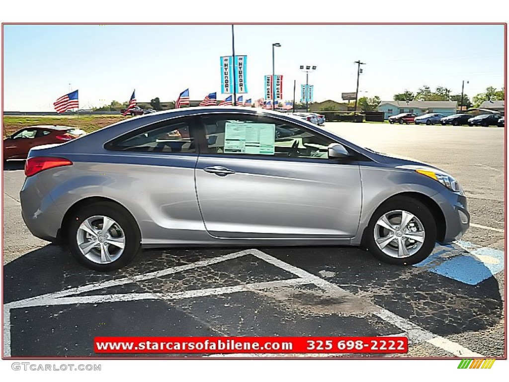 2013 Elantra Coupe GS - Titanium Gray Metallic / Gray photo #7