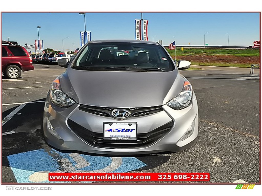 2013 Elantra Coupe GS - Titanium Gray Metallic / Gray photo #9