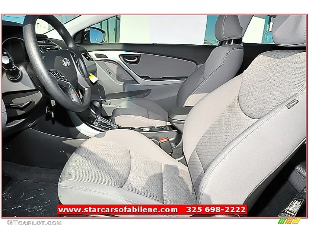 2013 Elantra Coupe GS - Titanium Gray Metallic / Gray photo #11