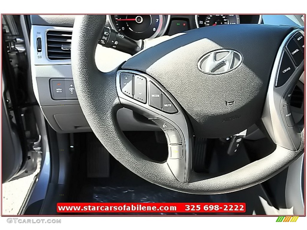 2013 Elantra Coupe GS - Titanium Gray Metallic / Gray photo #15