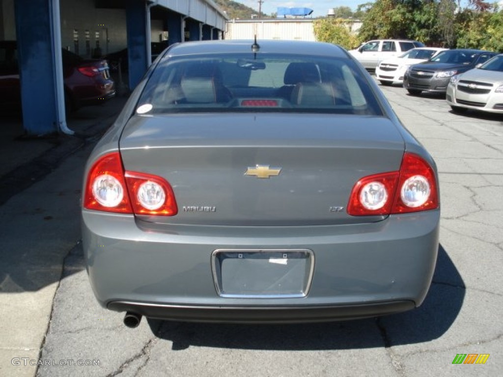 2009 Malibu LTZ Sedan - Dark Gray Metallic / Ebony/Brick photo #7