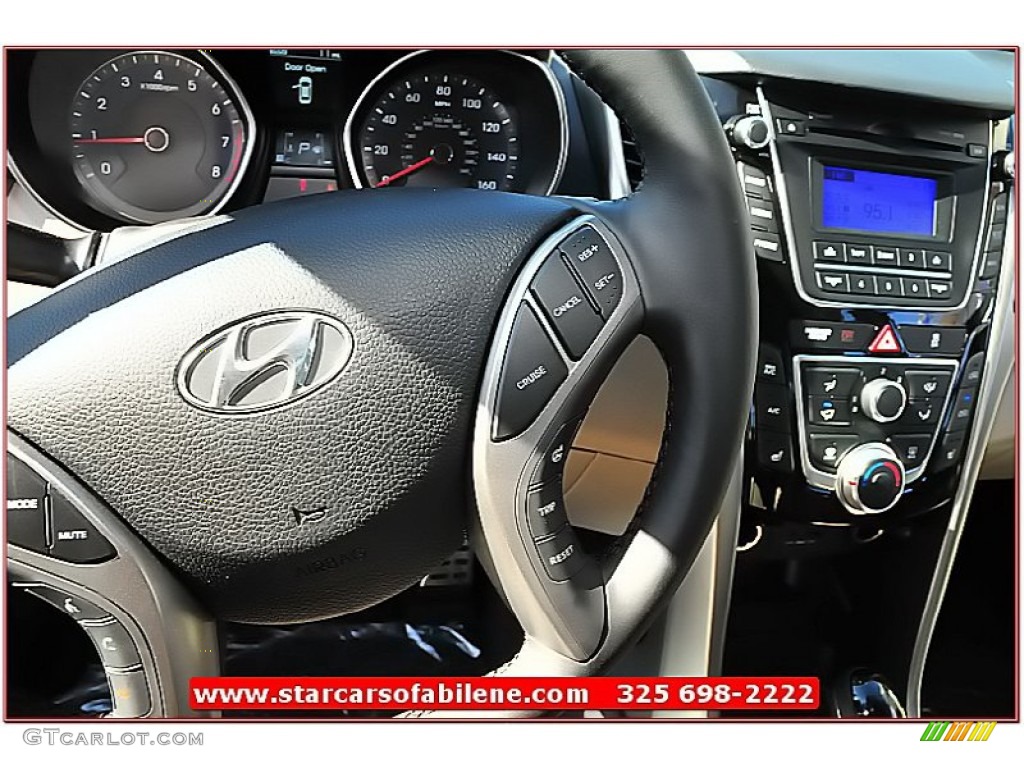 2013 Elantra GT - Black Noir Pearl / Beige photo #17