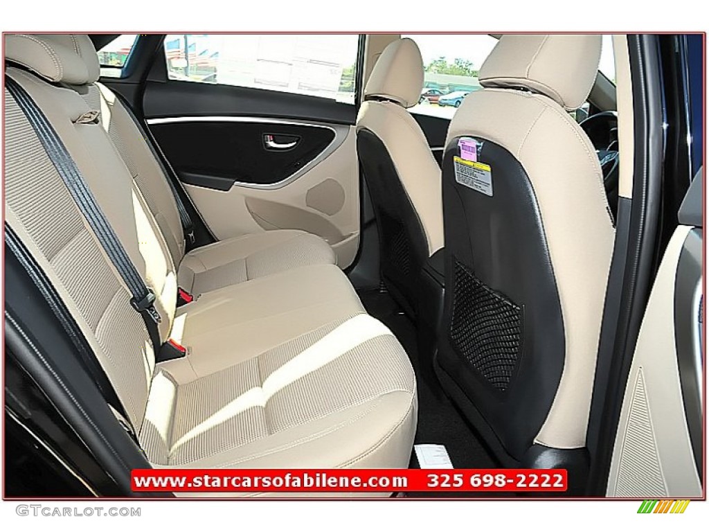 2013 Elantra GT - Black Noir Pearl / Beige photo #20