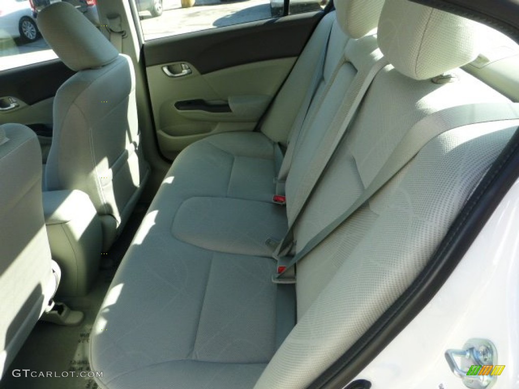 2012 Civic EX Sedan - Taffeta White / Gray photo #10