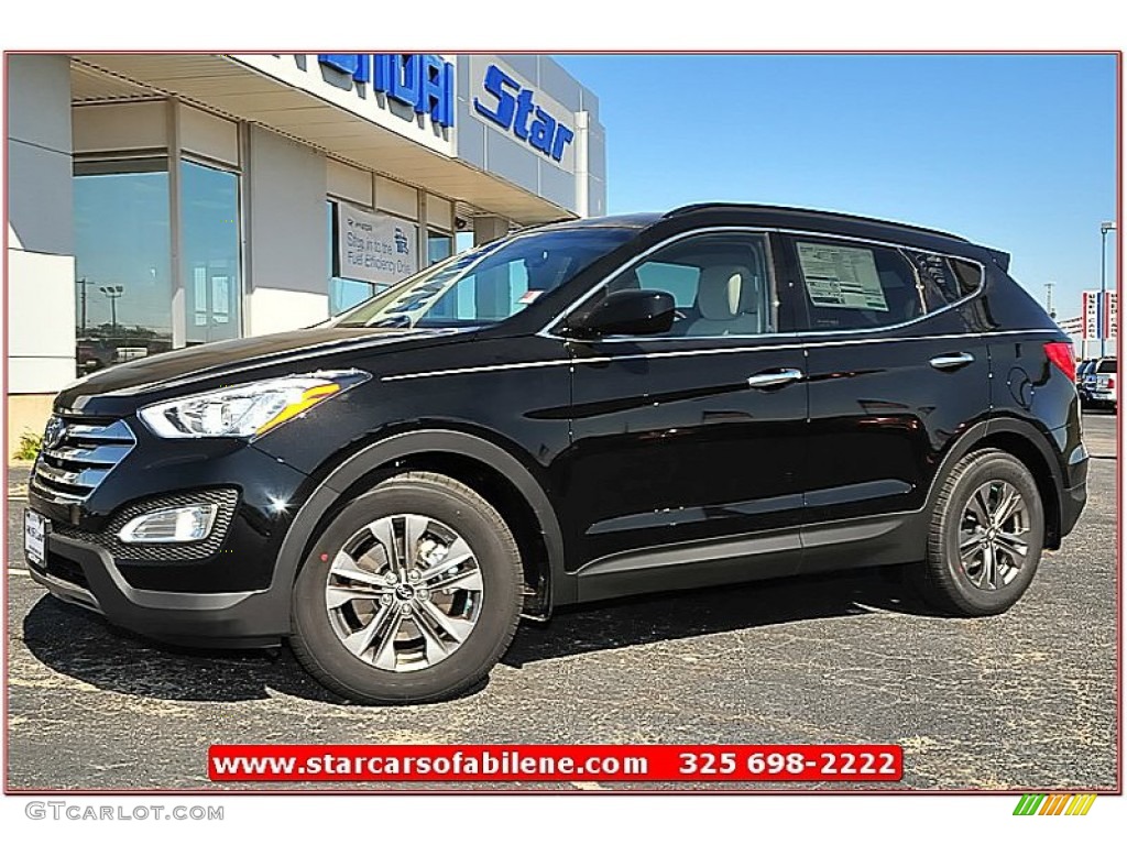 2013 Santa Fe Sport - Twilight Black / Beige photo #1