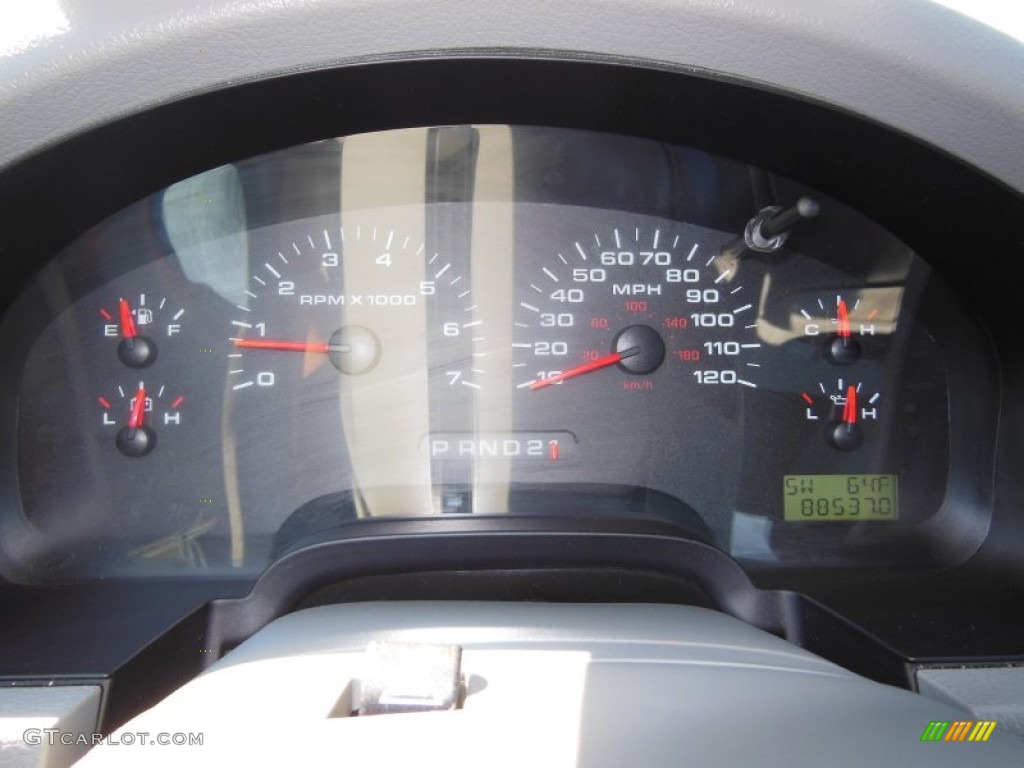 2005 F150 XLT SuperCab - Dark Toreador Red Metallic / Medium Flint Grey photo #14