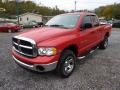 2005 Flame Red Dodge Ram 1500 SLT Quad Cab 4x4  photo #3