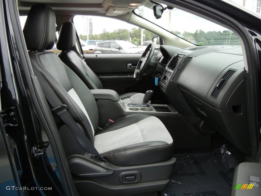 Sport Black Leather/Grey Alcantara Interior 2010 Ford Edge Sport Photo #71972860