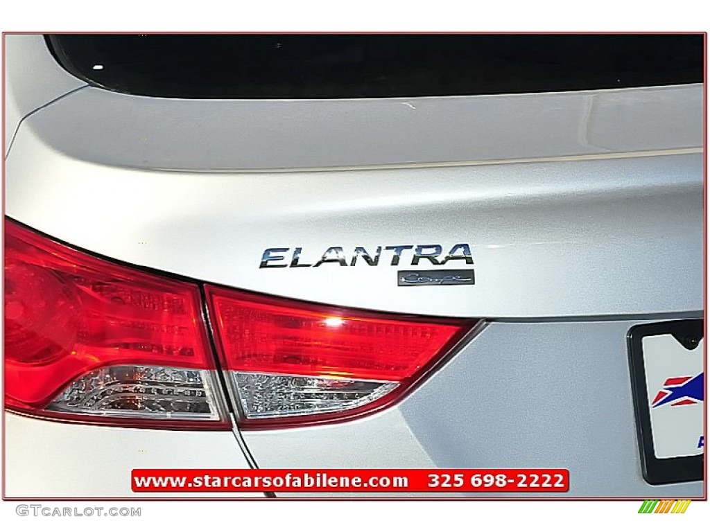 2013 Elantra Coupe GS - Shimmering Air Silver / Gray photo #4