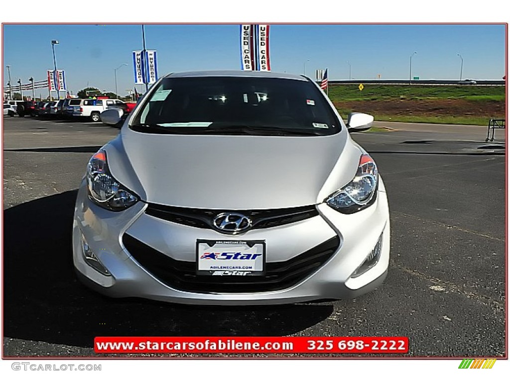2013 Elantra Coupe GS - Shimmering Air Silver / Gray photo #9