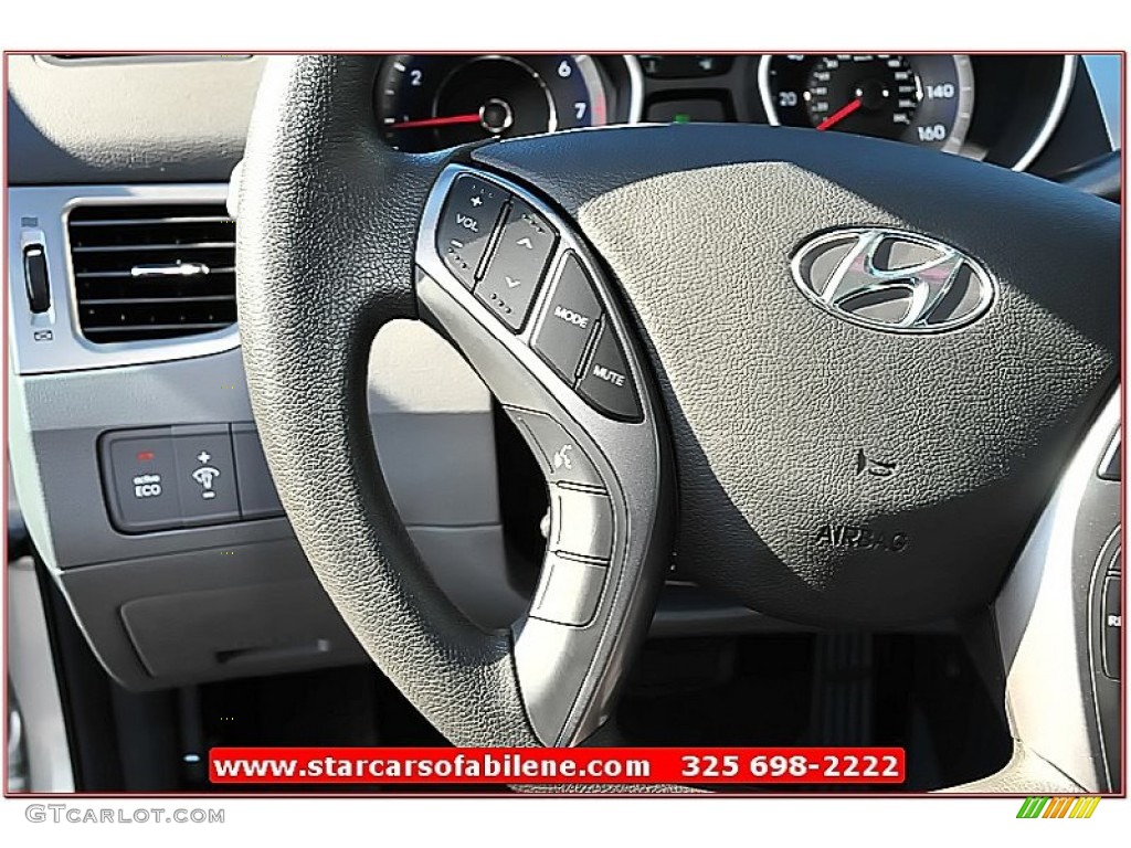 2013 Elantra Coupe GS - Shimmering Air Silver / Gray photo #14