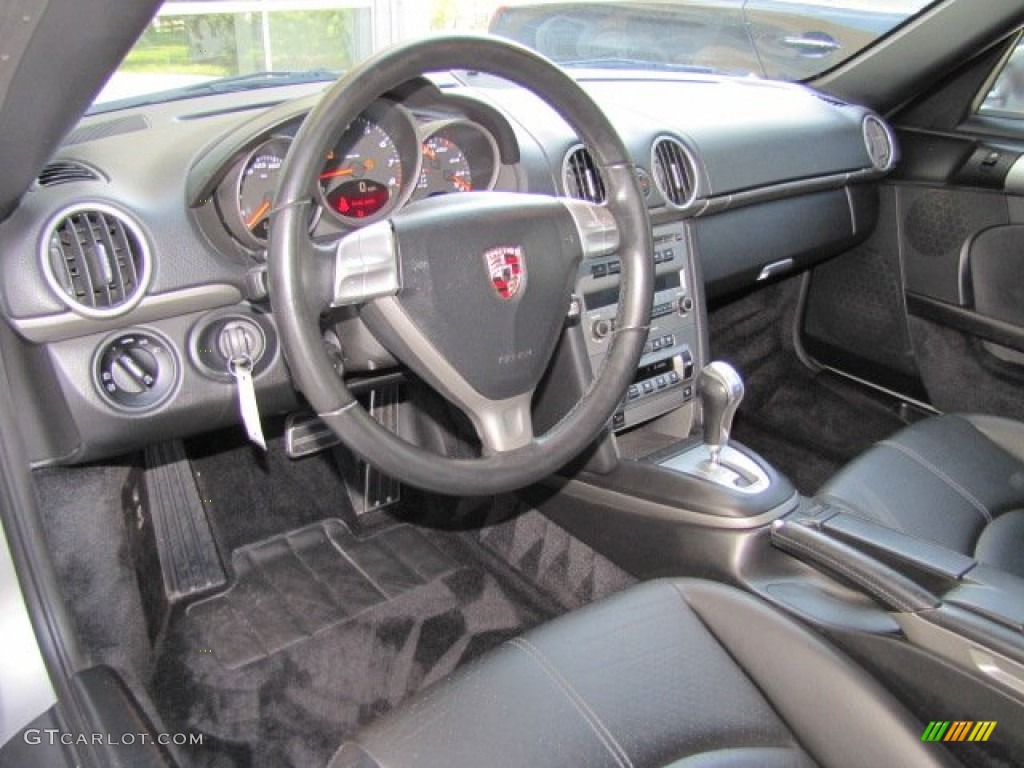 Black Interior 2007 Porsche Cayman Standard Cayman Model Photo #71973259