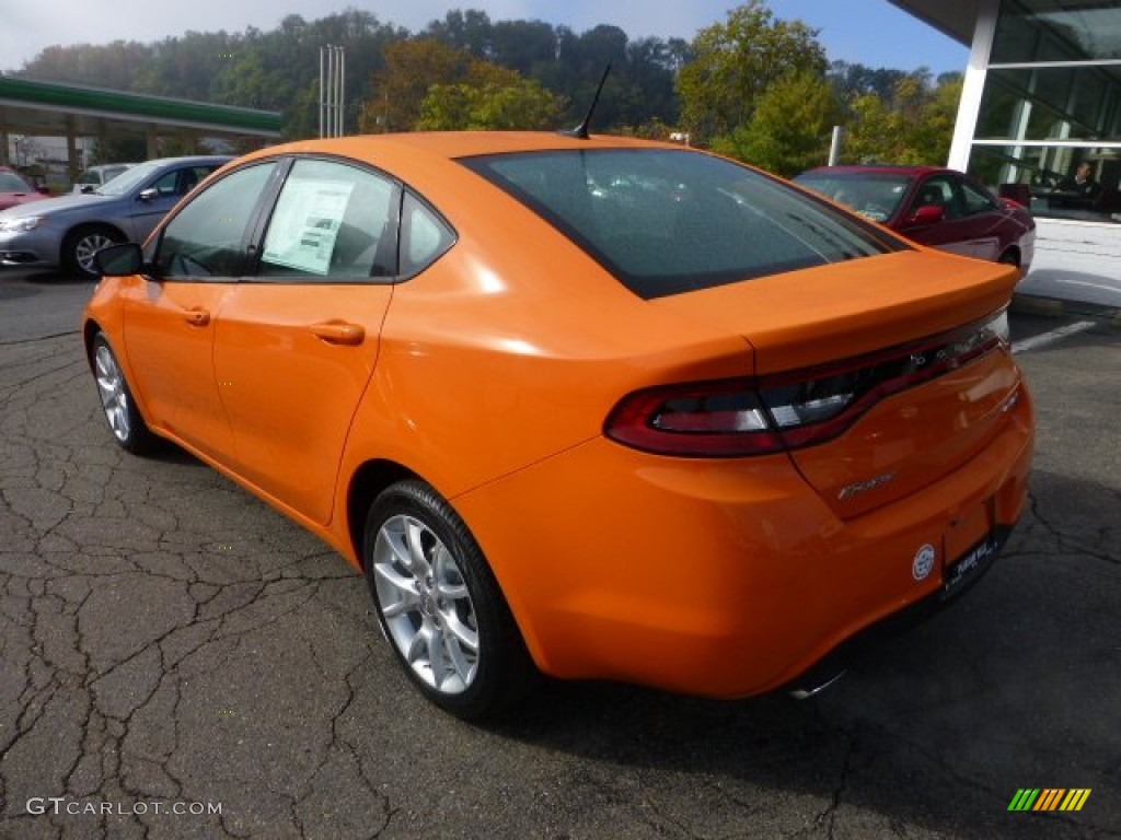 2013 Dart Rallye - Header Orange / Black/Light Diesel Gray photo #3