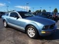 2007 Windveil Blue Metallic Ford Mustang V6 Premium Coupe  photo #2