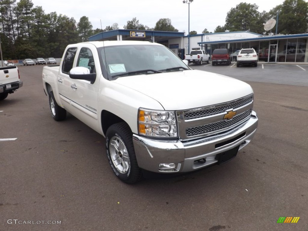 2013 Silverado 1500 LT Crew Cab 4x4 - White Diamond Tricoat / Ebony photo #7