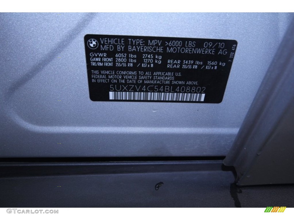 2011 X5 xDrive 35i - Titanium Silver Metallic / Black photo #10