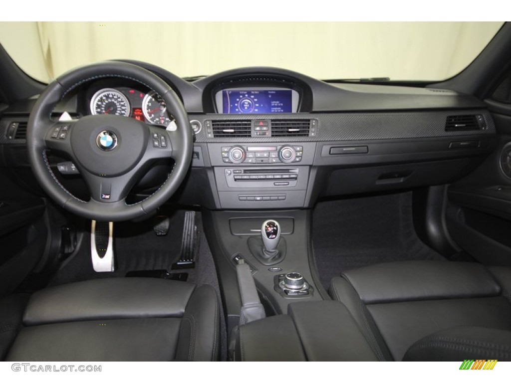 2011 BMW M3 Sedan Black Novillo Leather Dashboard Photo #71976355