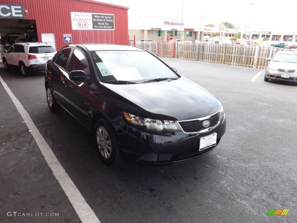 2013 Forte EX - Ebony Black / Black photo #7