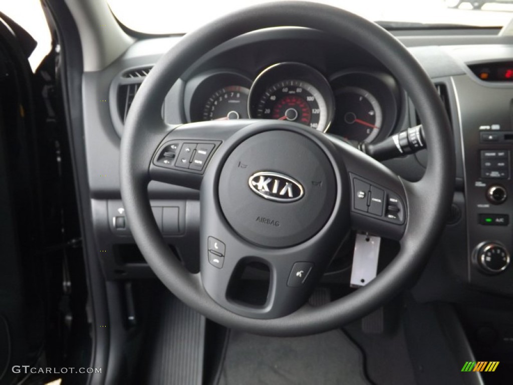 2013 Forte EX - Ebony Black / Black photo #10