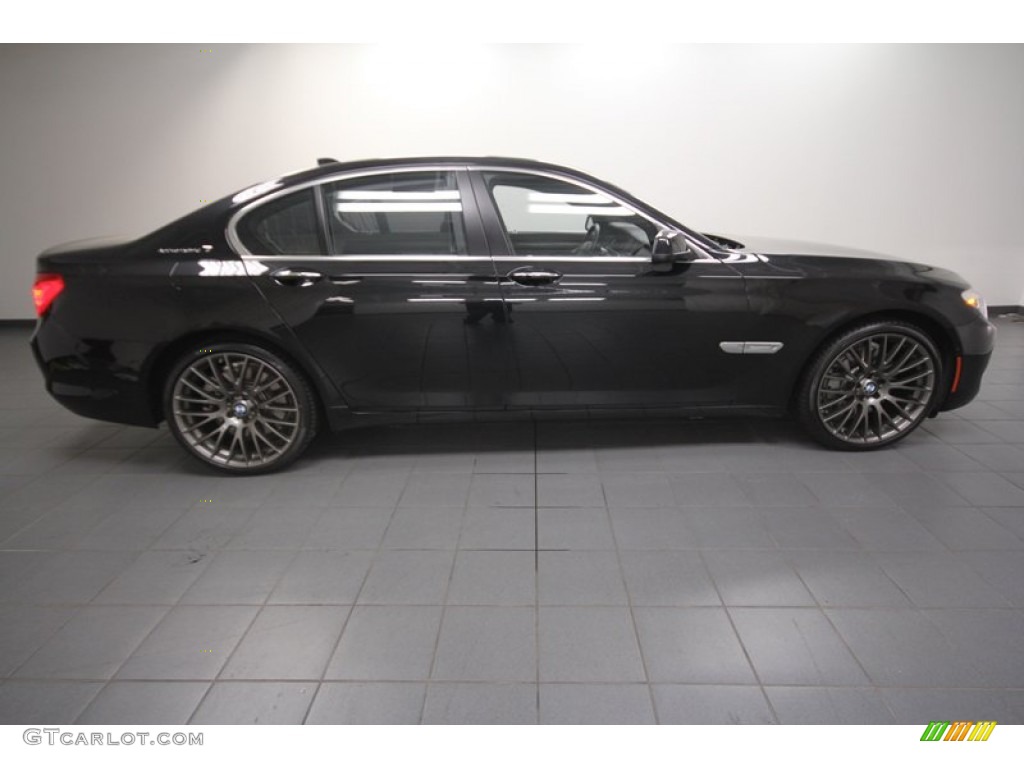 2011 7 Series ActiveHybrid 750i Sedan - Black Sapphire Metallic / Black photo #11