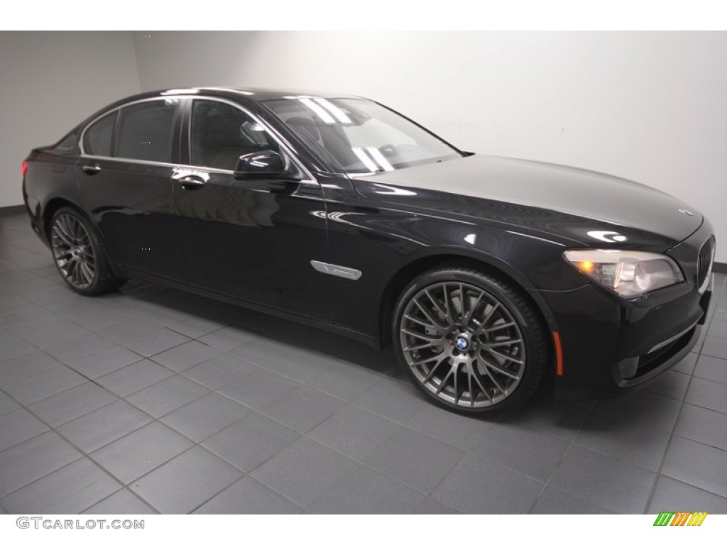 Black Sapphire Metallic 2011 BMW 7 Series ActiveHybrid 750i Sedan Exterior Photo #71976658