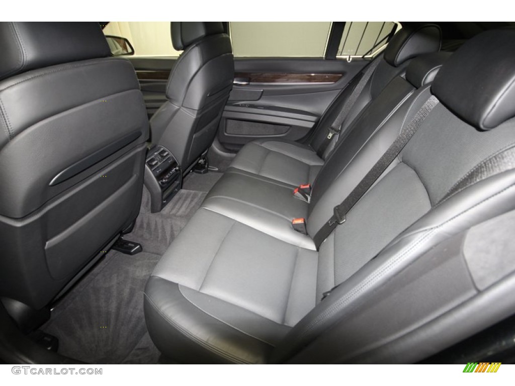 Black Interior 2011 BMW 7 Series ActiveHybrid 750i Sedan Photo #71976718