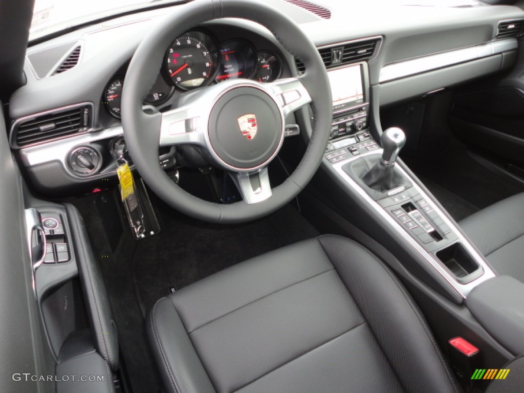 Black Interior 2012 Porsche New 911 Carrera Coupe Photo #71980674