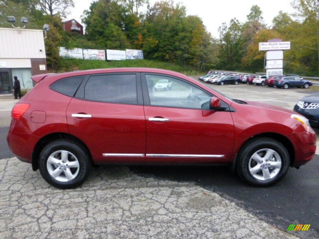 2013 Rogue S Special Edition AWD - Cayenne Red / Black photo #2