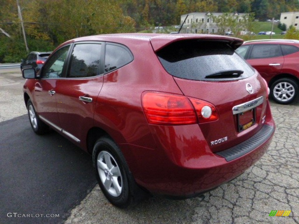 2013 Rogue S Special Edition AWD - Cayenne Red / Black photo #5