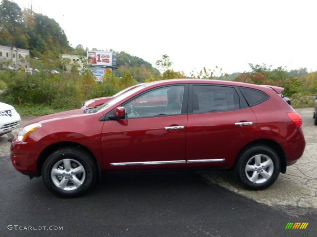 2013 Rogue S Special Edition AWD - Cayenne Red / Black photo #6