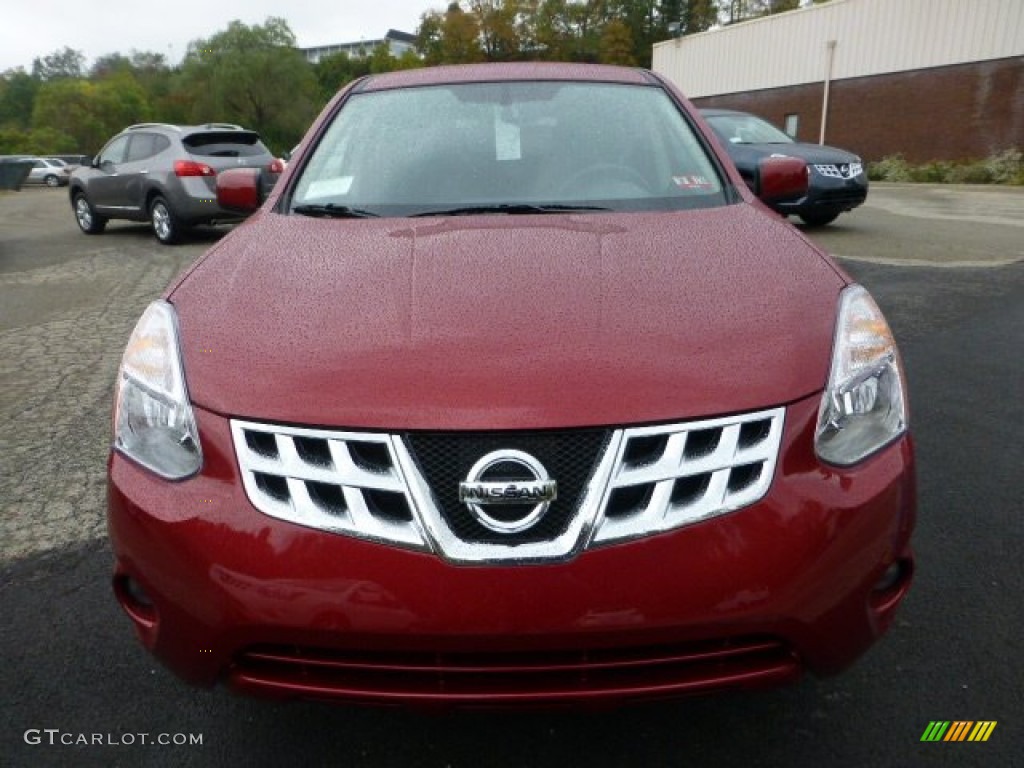 2013 Rogue S Special Edition AWD - Cayenne Red / Black photo #8